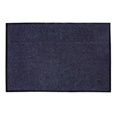 Коврик придверный влаговпитывающий, ребристый, «Стандарт», 80×120 см, серый