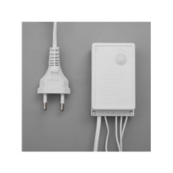 Гирлянда «Бахрома» 4×0.6 м, IP44, белая нить, 180 LED, свечение синее, 8 режимов, 220 В