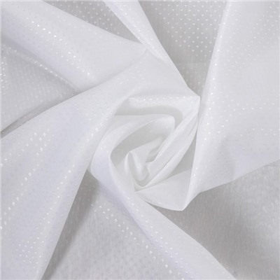 Штора для ванной Доляна «Орион», 180×180 см, белая