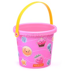 Набор №219: ведро малое с наклейкой, совок №2, грабельки №2