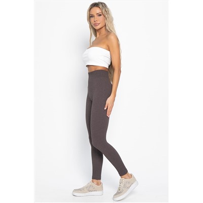 Лосины в рубчик утепленные НЬЮ (шоколад) Б14977-7М