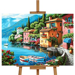 Набор для рисования "Картина по номерам 40х50 см. Город на воде"