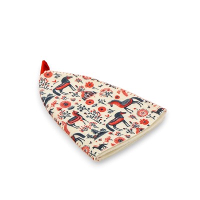 Шапка для бани и сауны «Мезенские кони», полиэфир 70%, шерсть 30%