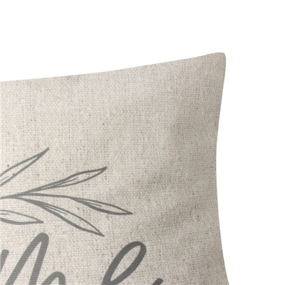 Наволочка декоративная Этель«Home sweet home» 40×40 см, полиэстер, велюр