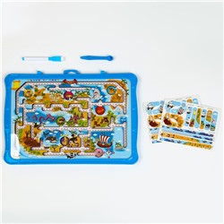 Игровой набор лабиринт «Сказочный остров», маркерная доска, 2×36×27.5 см