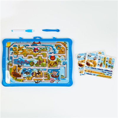 Игровой набор лабиринт «Сказочный остров», маркерная доска, 2×36×27.5 см