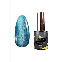 Manita Professional Гель-лак для ногтей с эффектом кошачьего глаза / Crystal Cat Eye №7, 10 мл KRISTALLER, 1110329