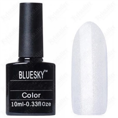 Bluesky Гель-лак для ногтей / Classic 100 SH, белый с шиммером, 10 мл 6637
