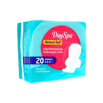 Прокладки Day Spa Natural нормал, софт, 20 шт.