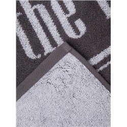Полотенце махровое «Этель» Real man, 70×130 см, хлопок 100%, серое