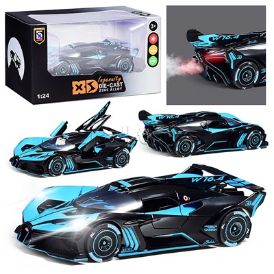 Машина "Гоночный вираж" (свет, звук, дым) в коробке