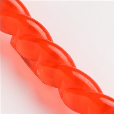 Игрушка для собак малая «Плетёнка», 19 см, каучук, красная