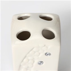 УЦЕНКА Набор для ванной, 4 предмета: дозатор, мыльница, 2 стакана