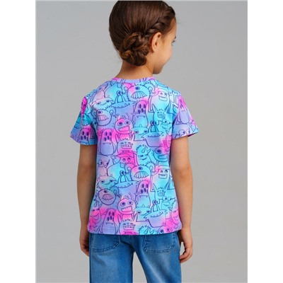 Фуфайка трикотажная для девочек (футболка)