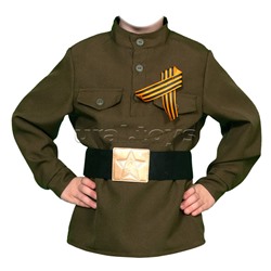 Изделие швейное "Набор карнавальный "Гимнастёрка с ремнём" дет. р-р XL (рост 140-146)