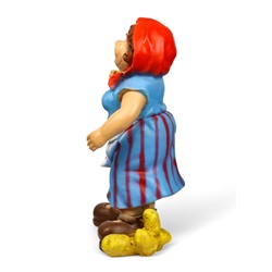 Садовая фигура из полистоуна «Дачница в платье», 55×25×30 см