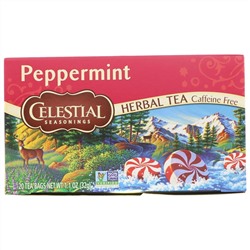 Celestial Seasonings, Травяной чай, Перечная мята, Без кофеина, 20 чайных пакетиков, 1,1 унции (32 г)