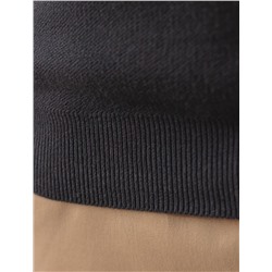 Джемпер двуслойной вязки из мягкой пряжи с хлопком