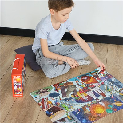 Пазл 100 "Ночь в музее. Планетарий"