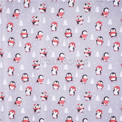 Упаковочная бумага повышенной плотности.МИКС рулон в термоусадочной пленке Размер 70х100 см.