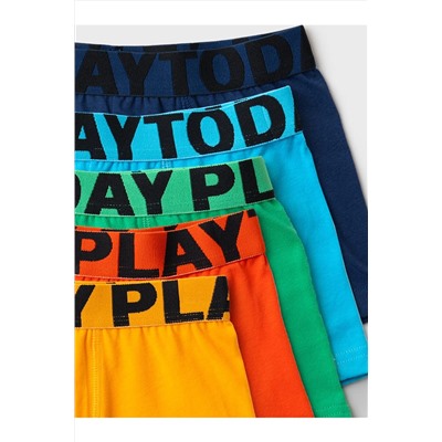 Трусы трикотажные для мальчиков - боксеры, 5 шт в комплекте PLAYTODAY, 1243494