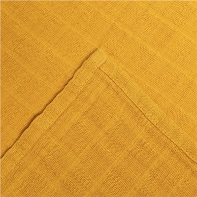 Полотенце муслиновое LoveLife, 50×90 см, 100% хлопок, 3-сл, 180 г/м², цвет «горчица»