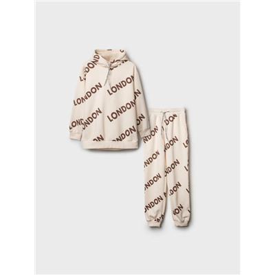 Комплект трикотажный для девочек: толстовка, брюки