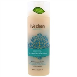 Live Clean, Восстанавливающий гель для душа, аргановое масло, 17 унций (500 мл)