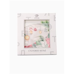 УЦЕНКА Скатерть Этель "Рождественский венок" 150х220 см, с ВГМО, 100% хл, саржа 190 г/м2