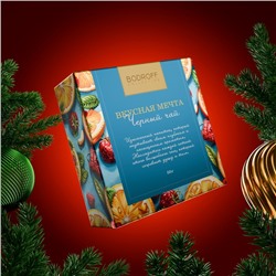 Подарочный набор новогодний «Сладкого Нового Года», мед кремовый, чай