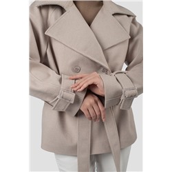 01-12223 Пальто женское демисезонное (пояс)