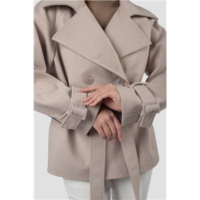 01-12223 Пальто женское демисезонное (пояс)