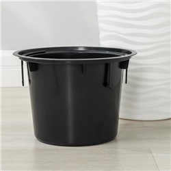 Кашпо для цветов со вставкой «Оазис», 25 л (5 л), пластик, белое