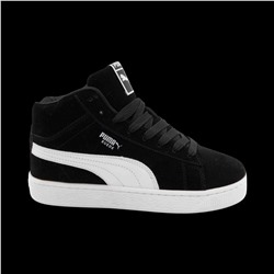 Кроссовки на меху А66 черные п/п