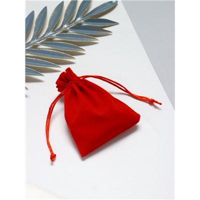 Мешочек бархатный «Классика» 9×12 см, красный