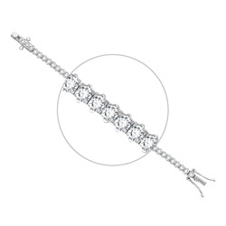Браслет, куб.циркон., BY-4151-2.25M