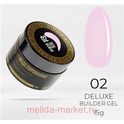 LunaLine Гель для наращивания Deluxe тон 02 Молочно-розовый 15 гр