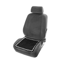 Накидка массажер TORSO на сиденье 42×42 см, дерево, черный с белым