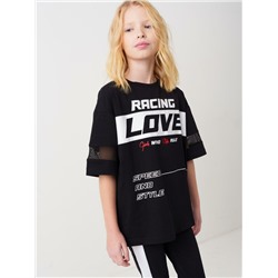 Фуфайка трикотажная для девочек (футболка)