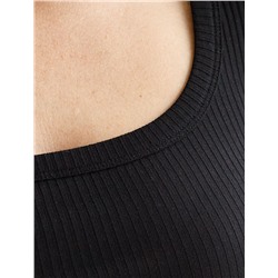 Футболка из трикотажа в широкий рубчик