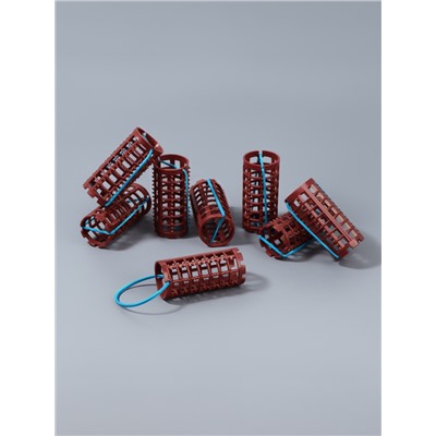 Бигуди на резинке, d=2.7 см, 8 шт., МИКС