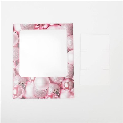 Коробка под 9 конфет новогодняя с ячейками «Уютных моментов» 14.5×14.5×3.5 см