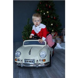 Комбинезон детский вязаный «Крошка Я. Костюм Деда Мороза», рост 68-74 см