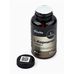 L - карнитин жиросжигатель спортивный, для похудения, 60 капсул