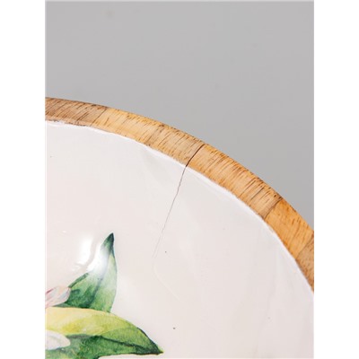 УЦЕНКА Салатник «Лимоны» дерево манго 17.5×17.5×6.5 см