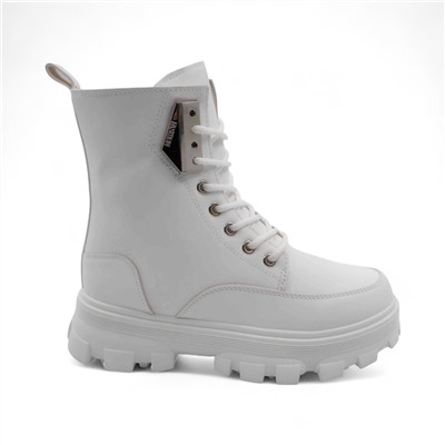 Ботинки на меху 1721-18 белые