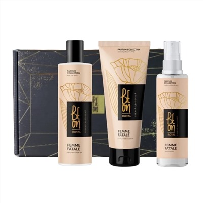 BeOn Подарочный набор для ухода за телом №13 / Royal Femme Fatale (гель 260 мл+ лосьон 200 мл + мист 105 мл) 21466