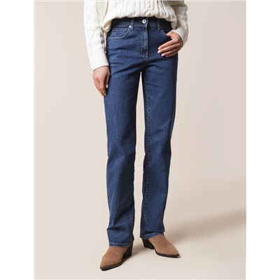 Прямые джинсы из эластичного денима