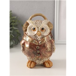 Фигурка полистоун «Сова в куртке и наушниках», 11×11×16.5 см