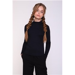 Джемпер "лапша" стойка арт. 13288 (Черный)